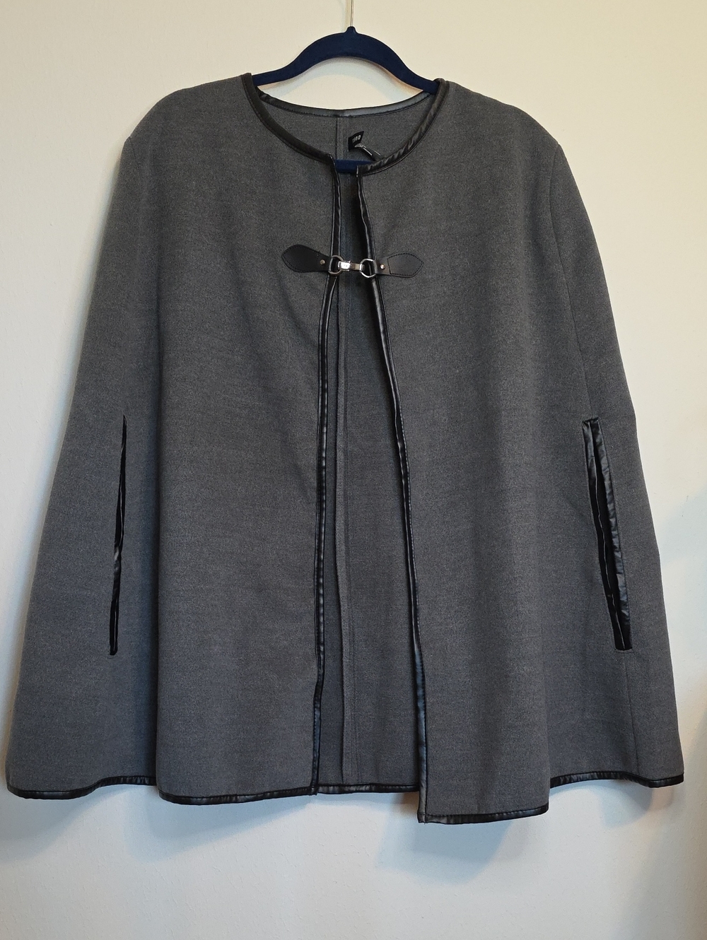 Torrid Gray Cape with Black Trim